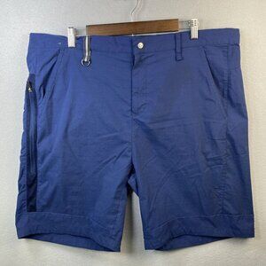 Reel Life Riptide Shorts Men’s XXL Flat Front Pockets Light Weight Navy Blue 2XL